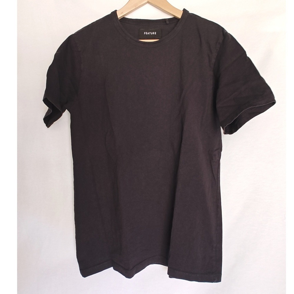 Feature All Things Good Classic‎ Black Tee Short Sleeve Cotton